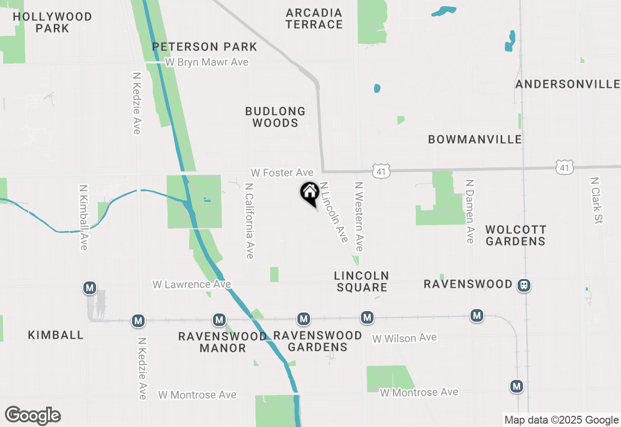 Map of 2554 W Winnemac Avenue, Chicago, IL 60625
