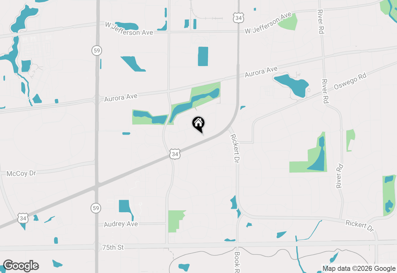 Map of 2304 Periwinkle Court, Naperville, IL 60540
