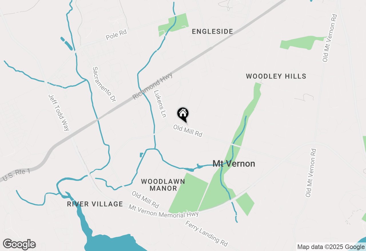 Map of 8813 Oak Leaf Drive, Alexandria, VA 22309