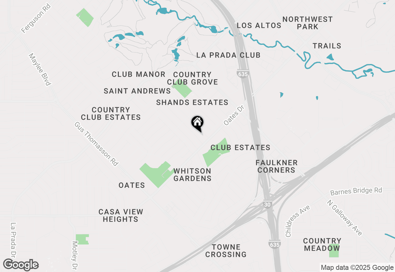 Map of 4725 Salem Drive, Mesquite, TX 75150