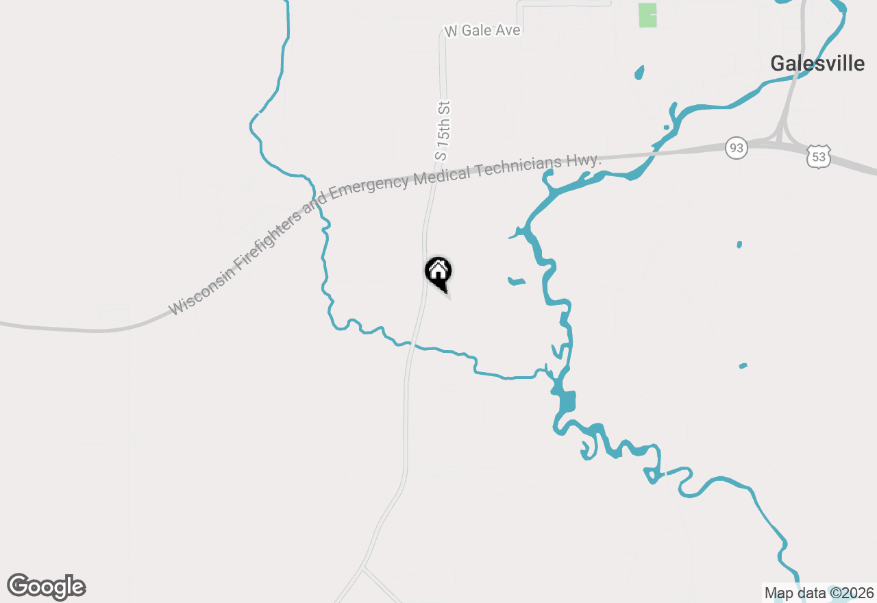 Map of N16040 County Road K, Galesville, WI 54630