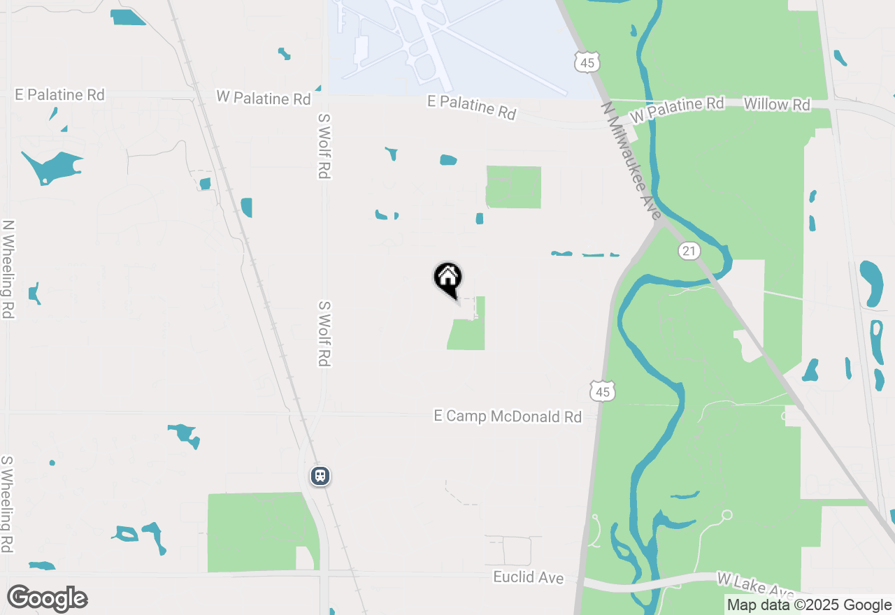 Map of 1804 N Aspen Drive, Mount Prospect, IL 60056