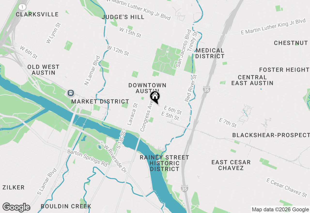 Map of 119 E 6th St #702, Austin, TX 78701