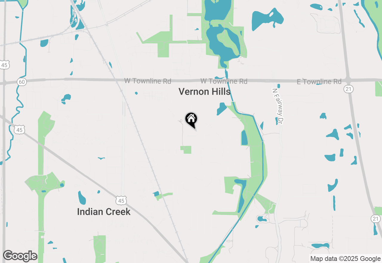 Map of 412 Appleton Drive, Vernon Hills, IL 60061
