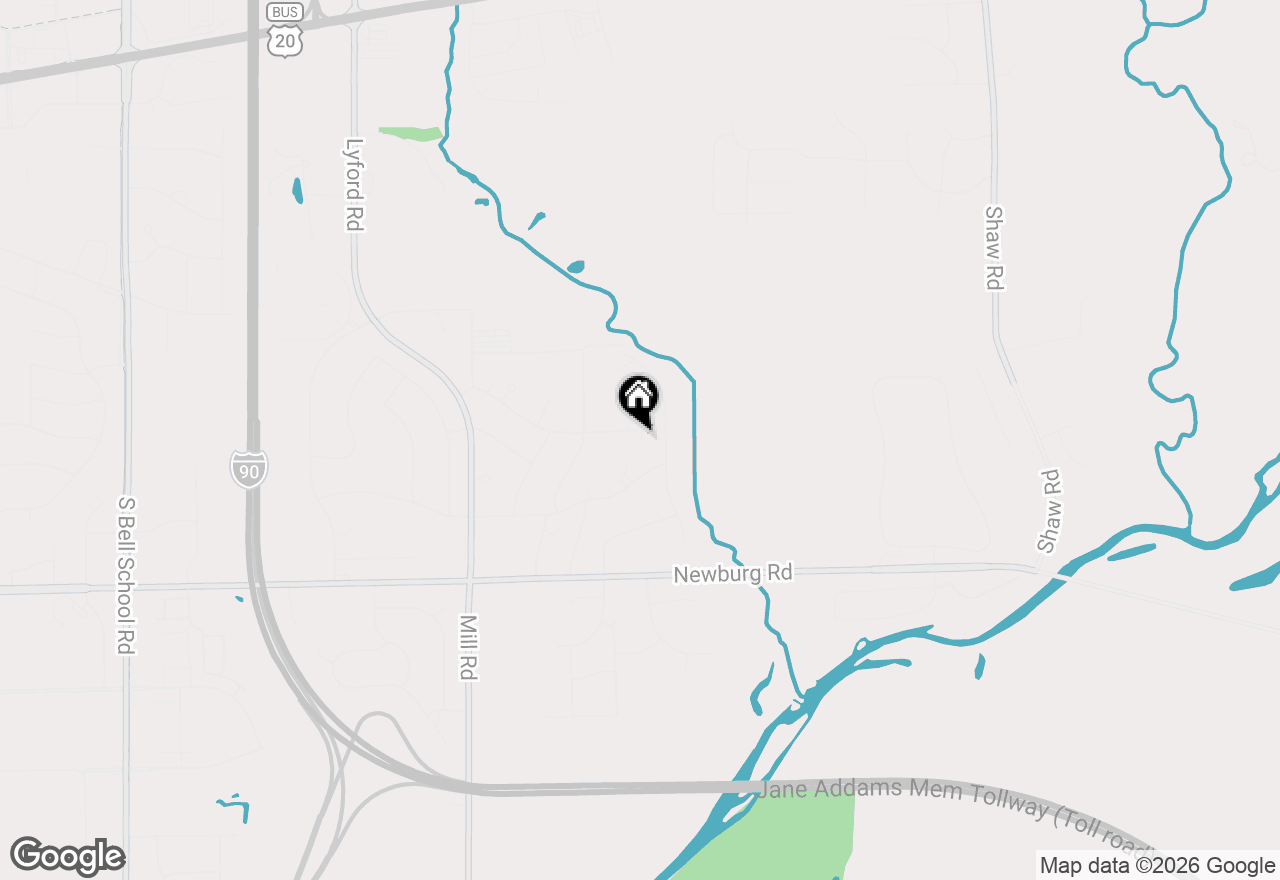 Map of 8617 Vicki Road, Rockford, IL 61108