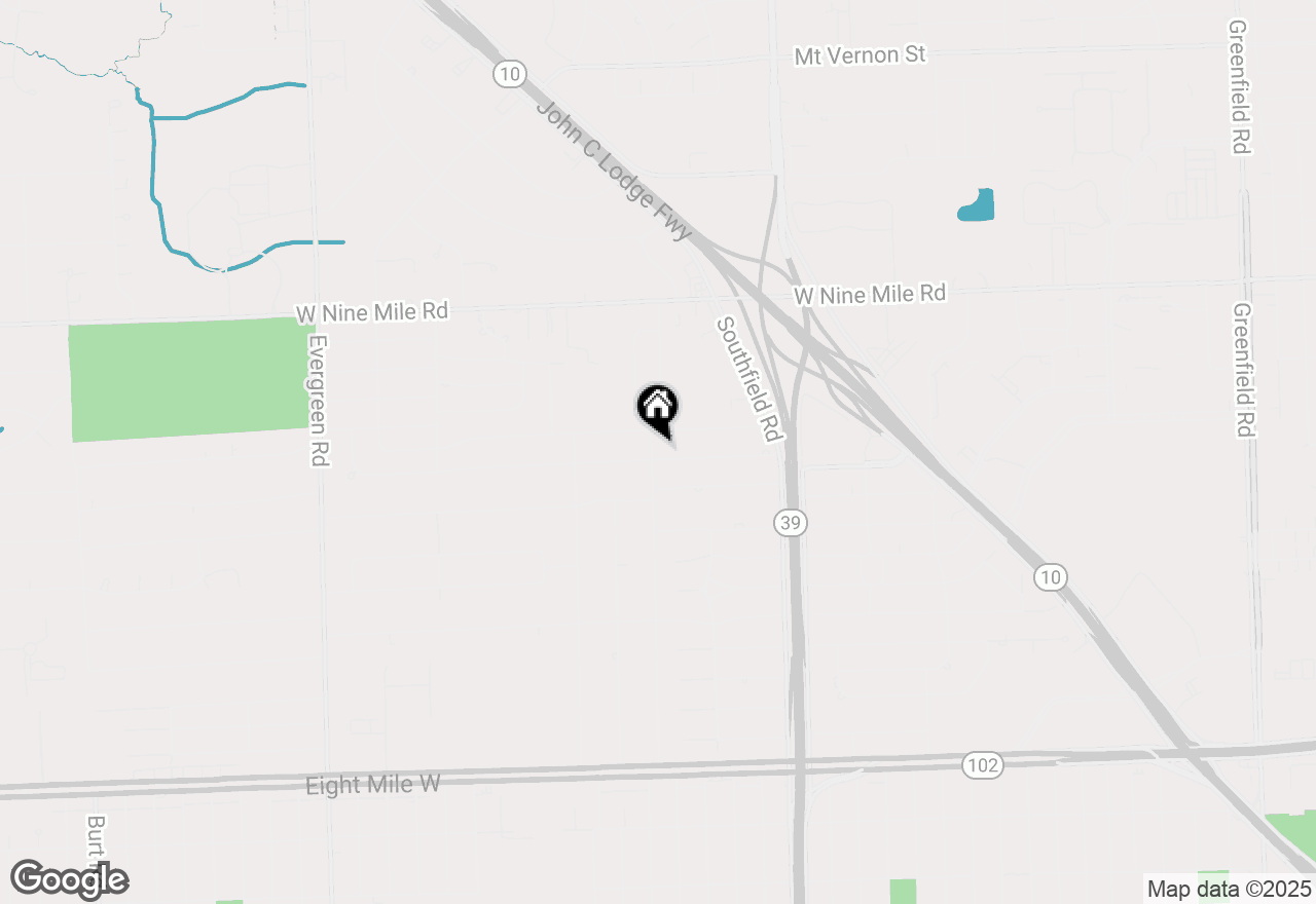 Map of 18538 Greenwald Drive, Southfield, MI 48075