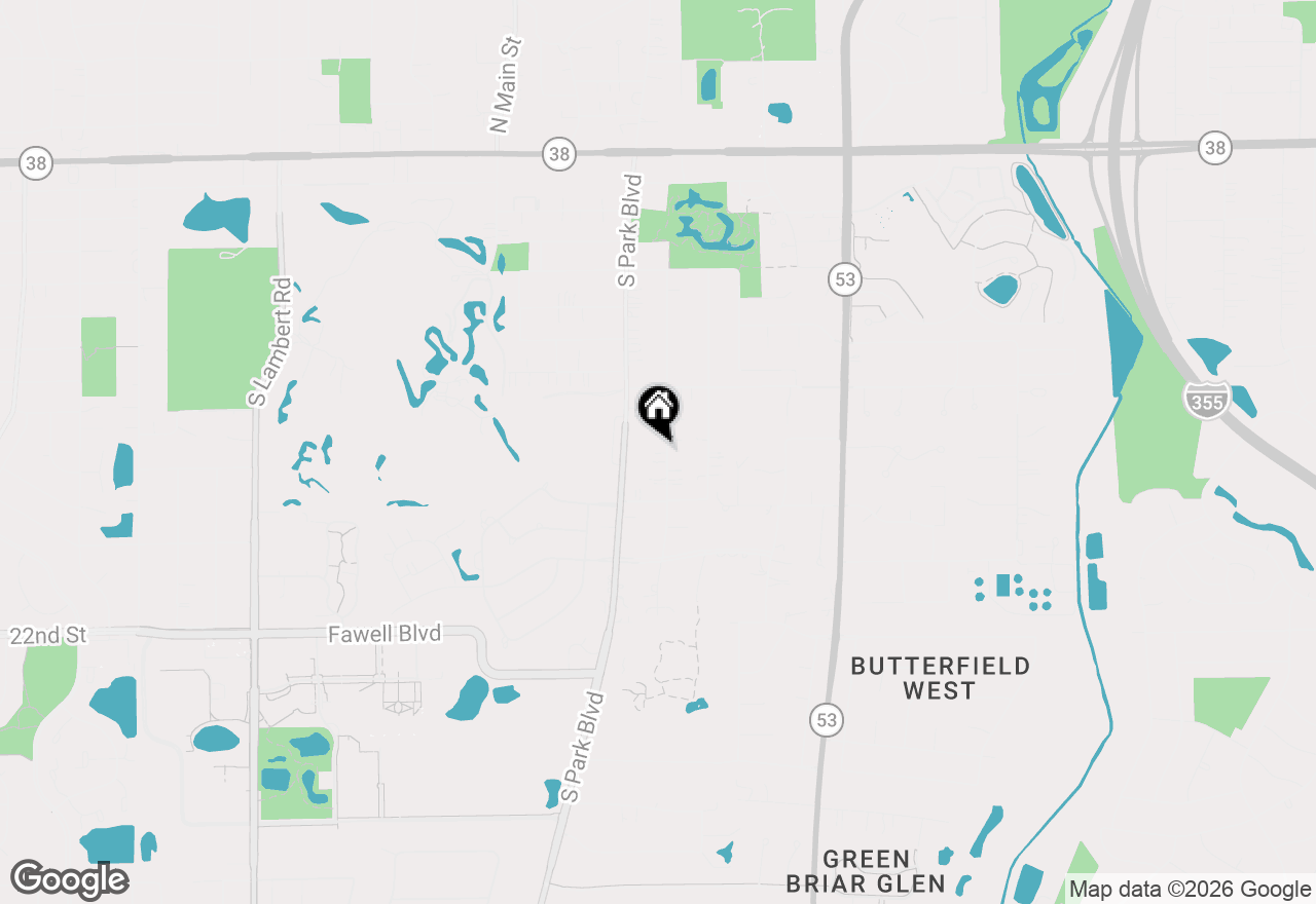 Map of 256 S Ellyn Avenue, Glen Ellyn, IL 60137