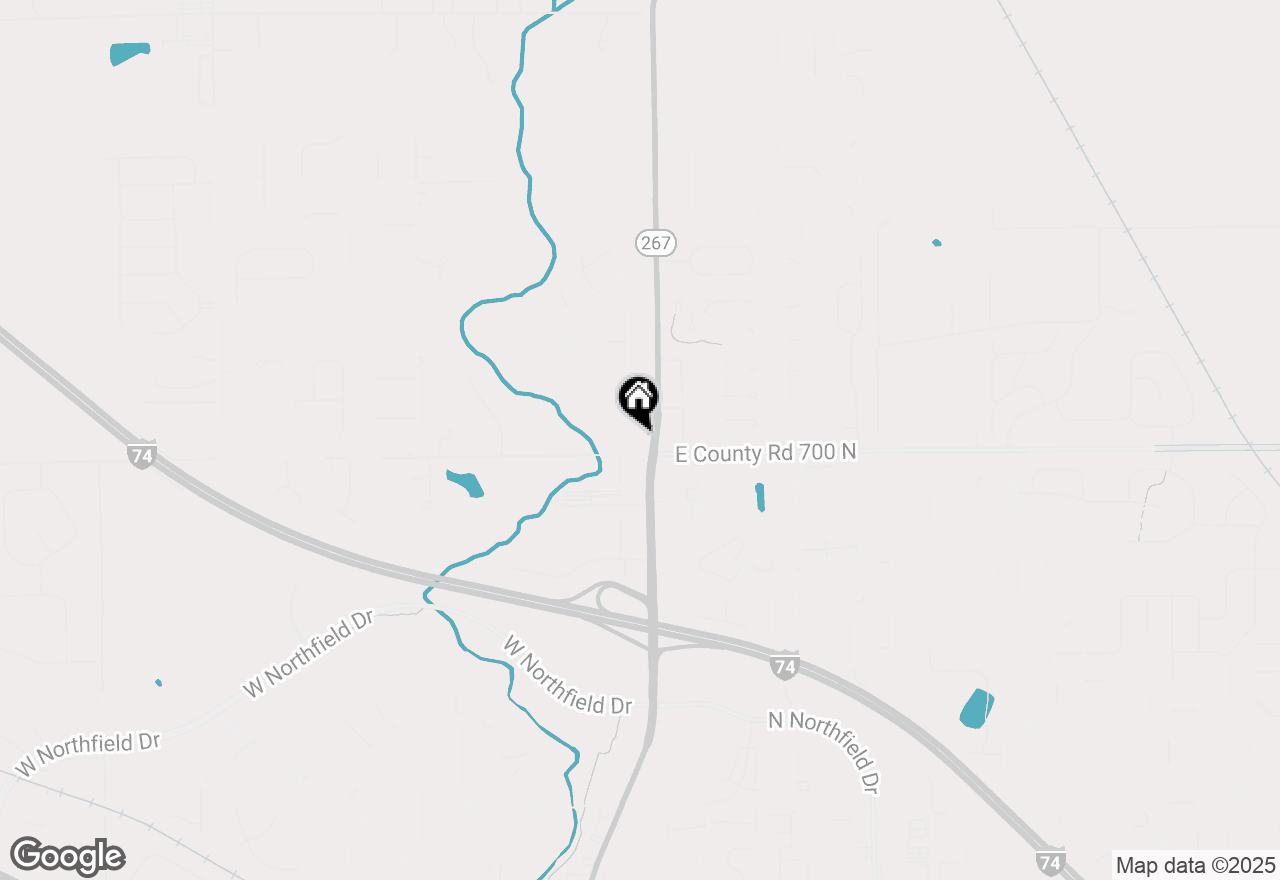 Map of 7450 E County Road 700 N, Brownsburg, IN 46112