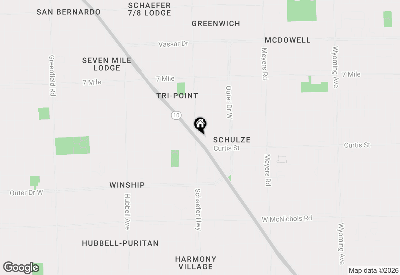 Map of 18292 James Couzens Freeway S, Detroit, MI 48235