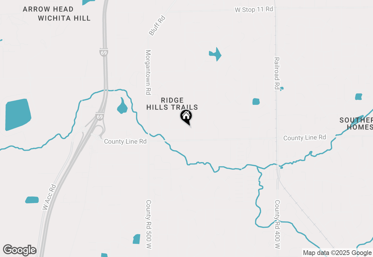 Map of 8901 Rocky Ridge Road, Indianapolis, IN 46217