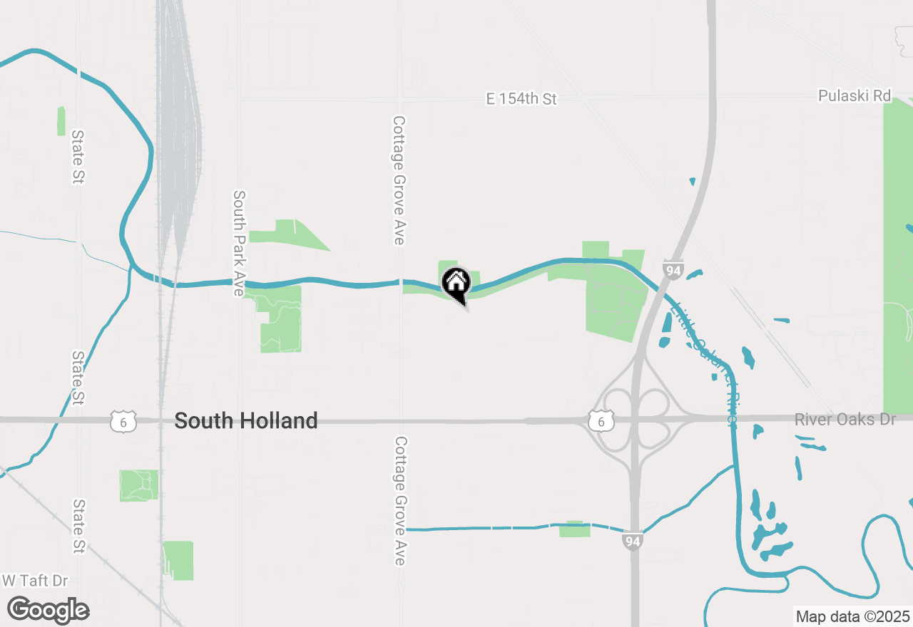 Map of 924 E 159 Place, South Holland, IL 60473