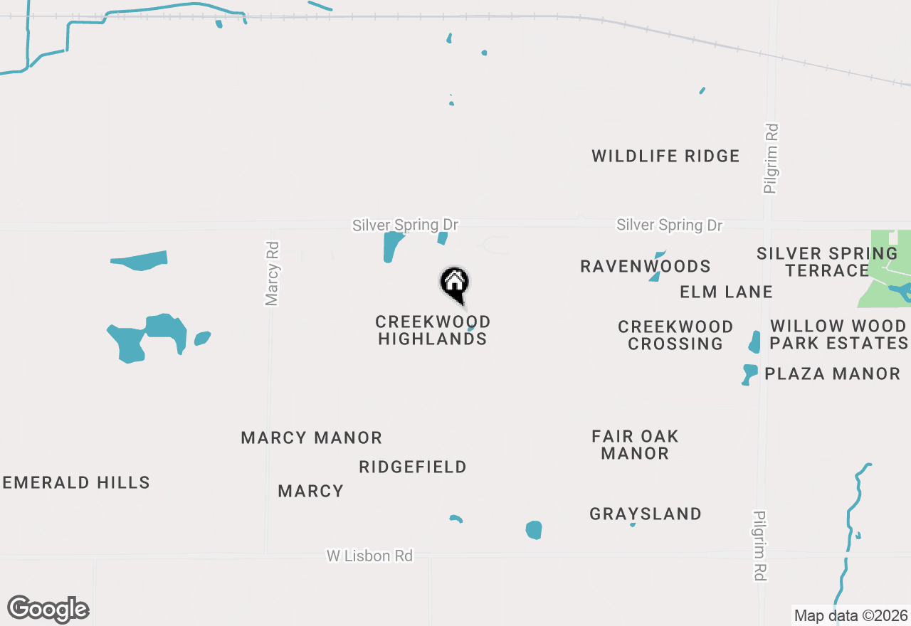 Map of W170N5385 Ridgewood Dr, Menomonee Falls, WI 53051