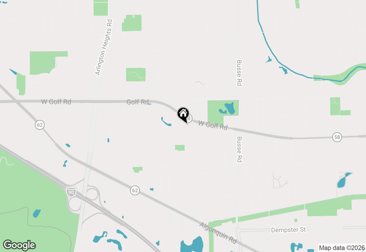 Map of 1032 Arbor Court, Mount Prospect, IL 60056