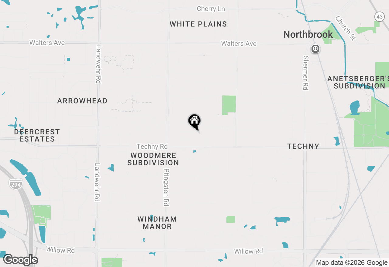 Map of 1919 Sunnyside Circle, Northbrook, IL 60062