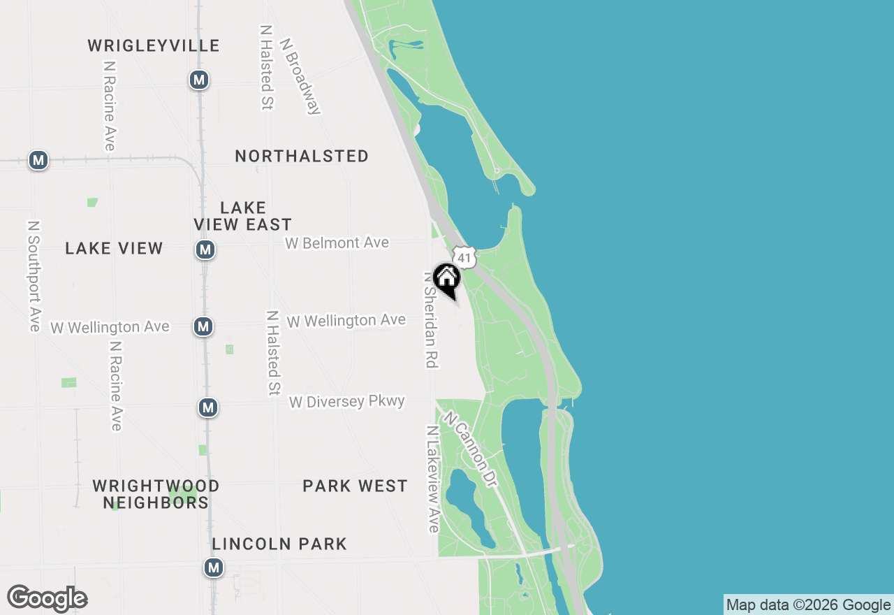 Map of 336 W Wellington Avenue #1901, Chicago, IL 60657