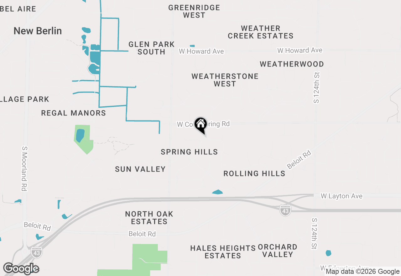 Map of 4385 S Sommerset Dr, New Berlin, WI 53151