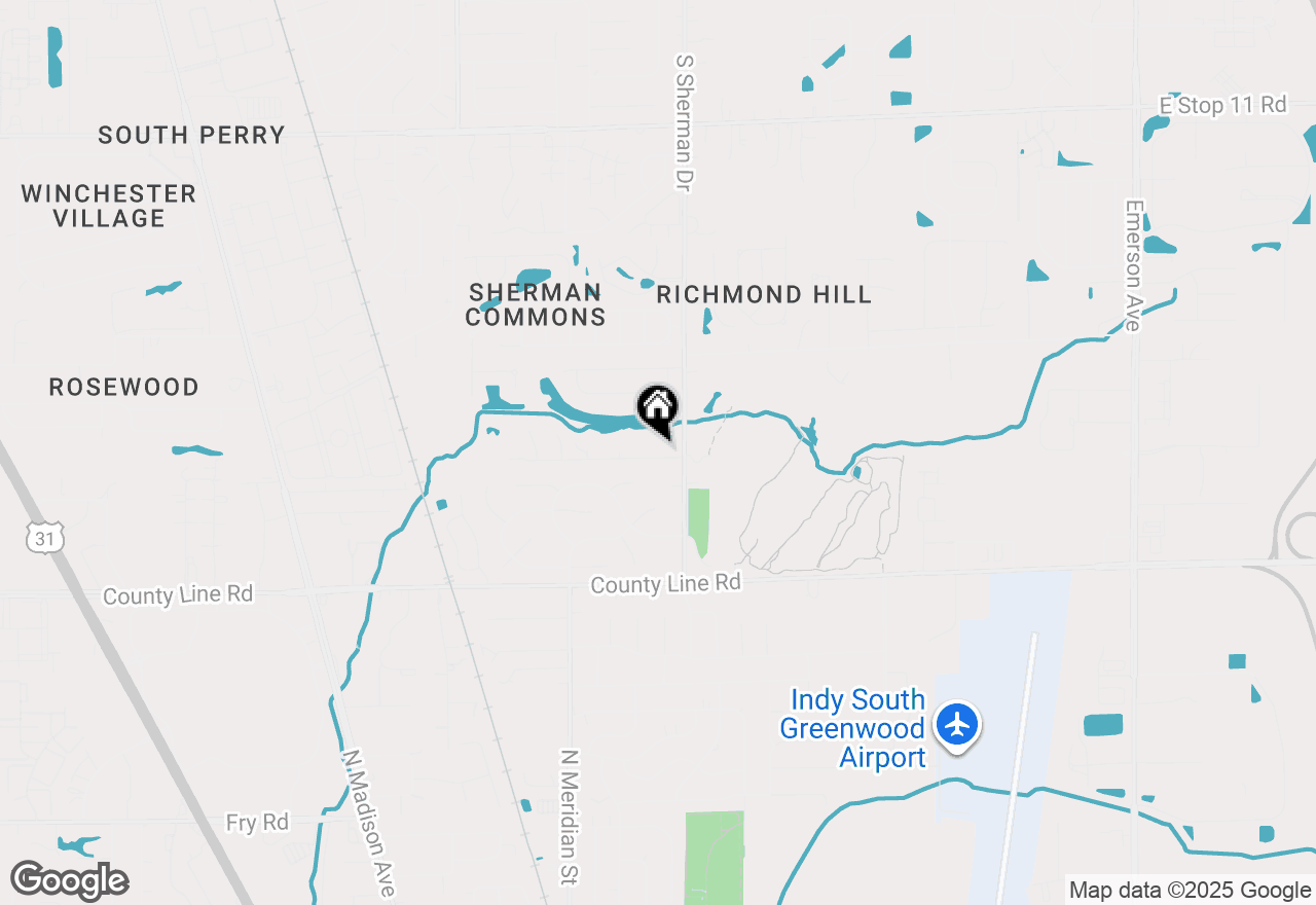 Map of 3718 Pleasant Lake Drive, Indianapolis, IN 46227
