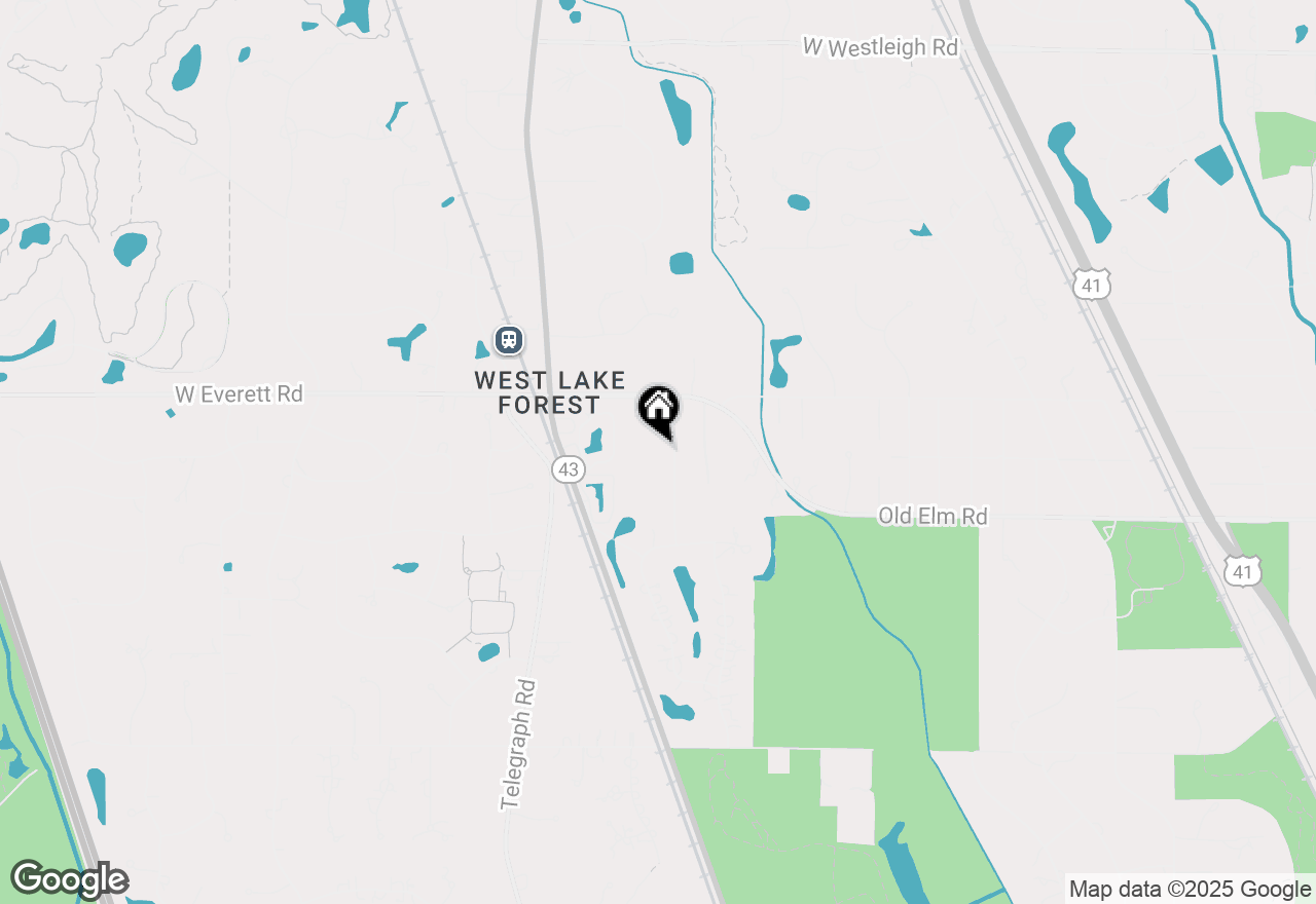 Map of 1090 Evergreen Drive, Lake Forest, IL 60045