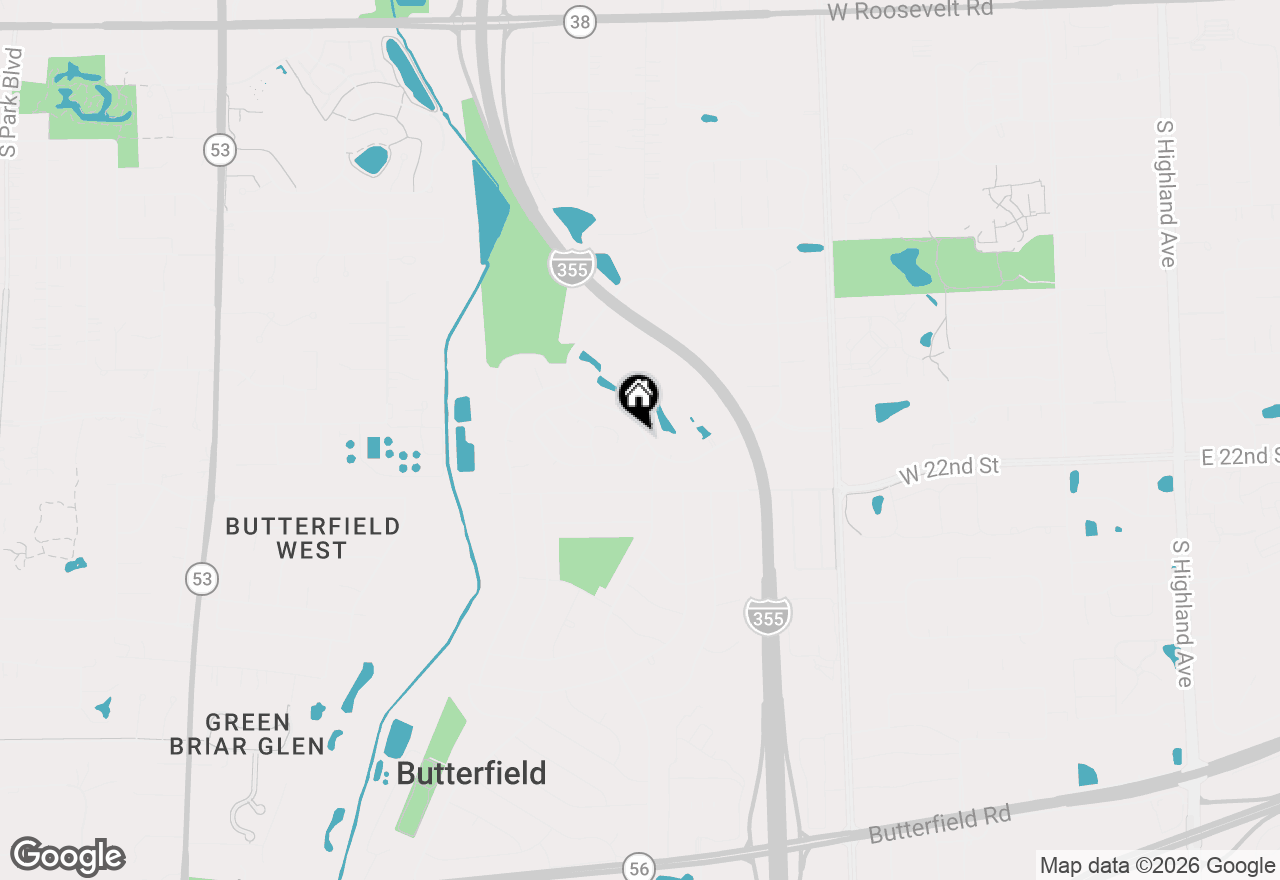 Map of 1000 Hunter Street, Lombard, IL 60148
