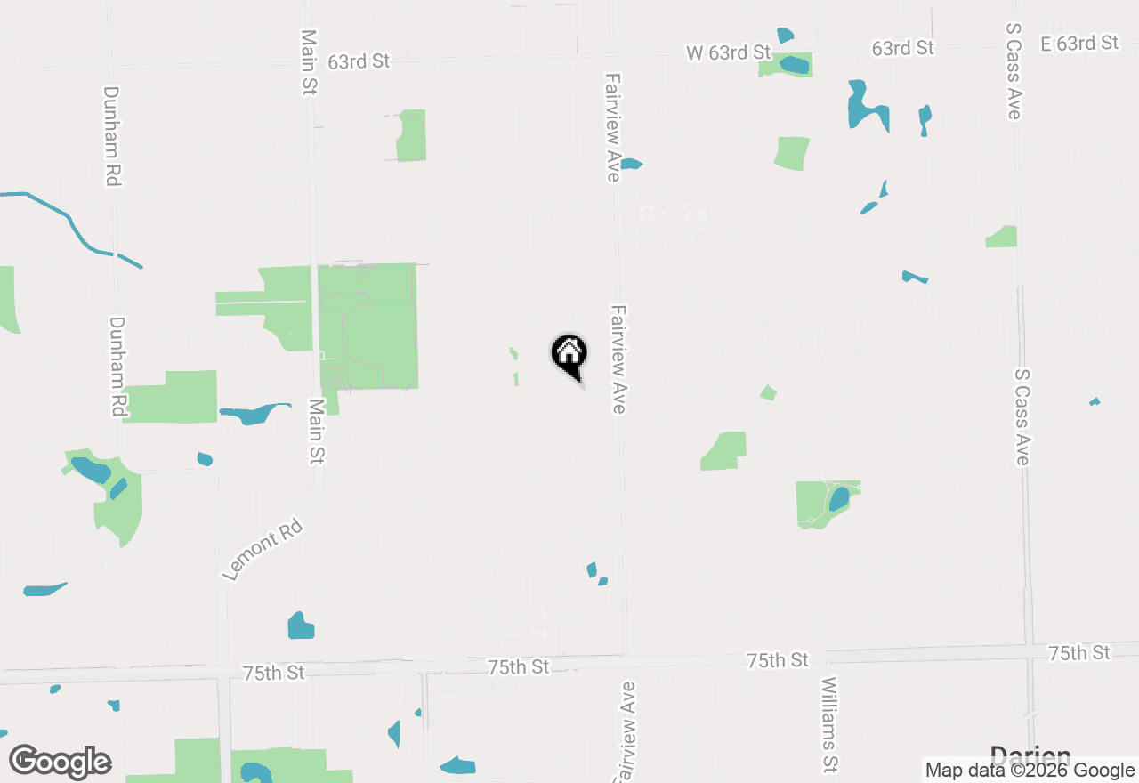 Map of 500 Buckingham Place, Downers Grove, IL 60516