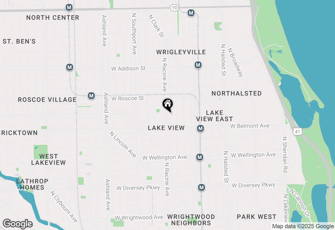 Map of 3251 N Racine Avenue #3, Chicago, IL 60657