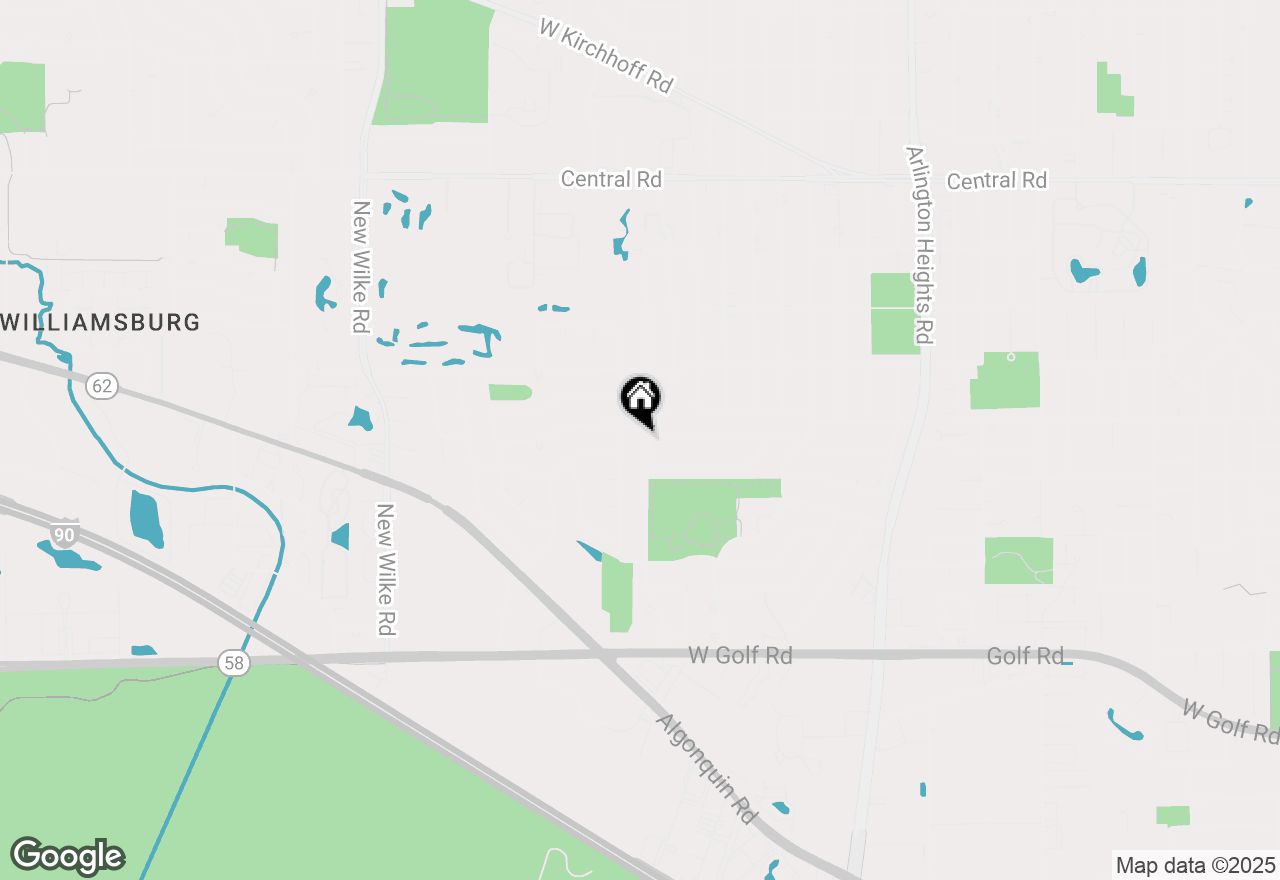 Map of 1406 S Fernandez Avenue, Arlington Heights, IL 60005