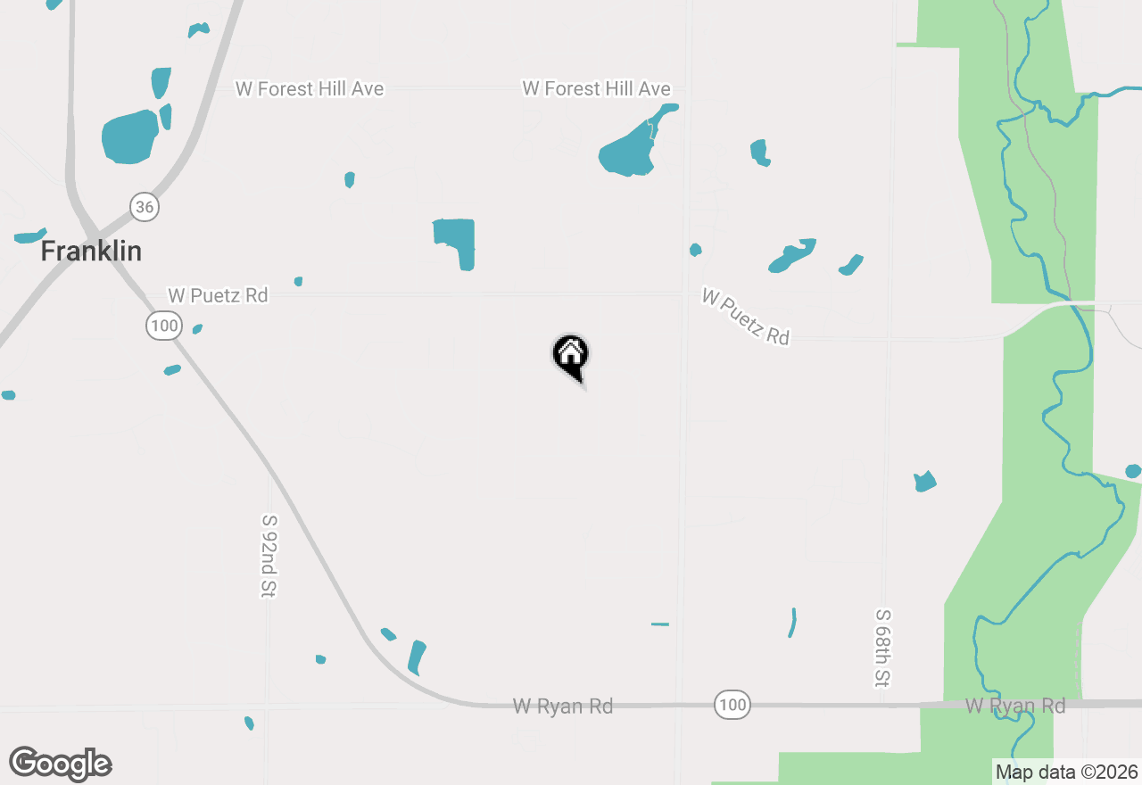 Map of 8874 S 81st St, Franklin, WI 53132