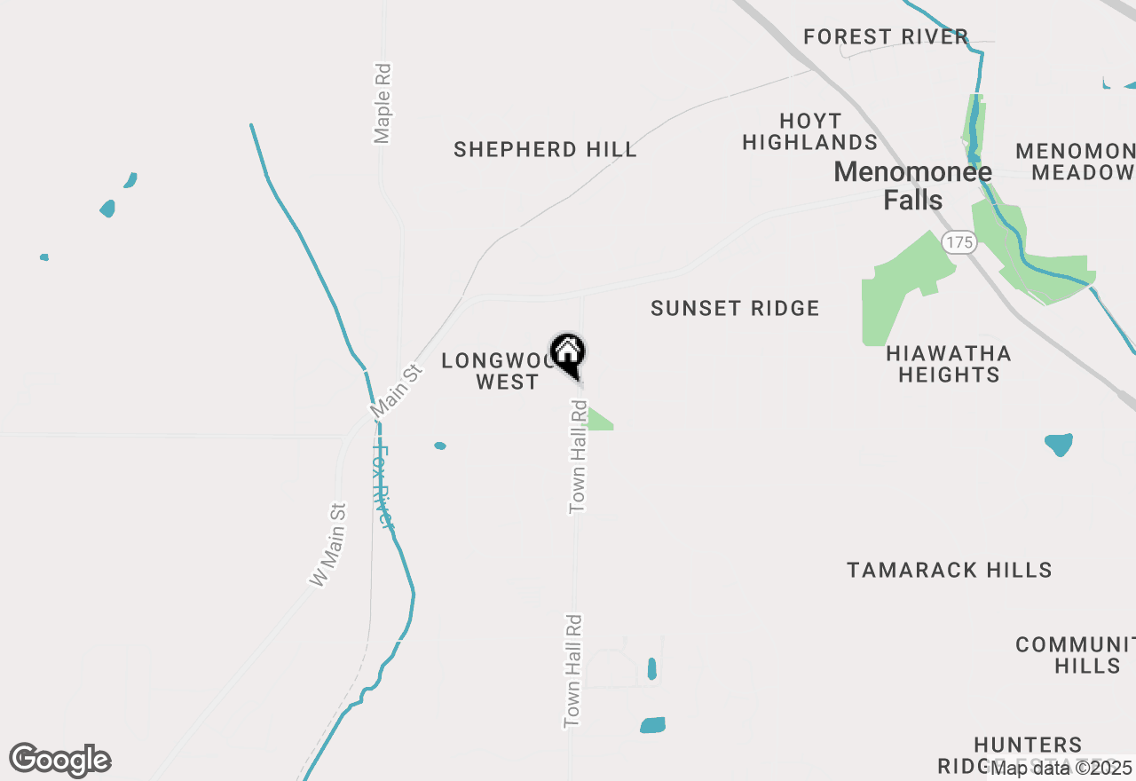 Map of N84W18049 Lawrence Ave, Menomonee Falls, WI 53051