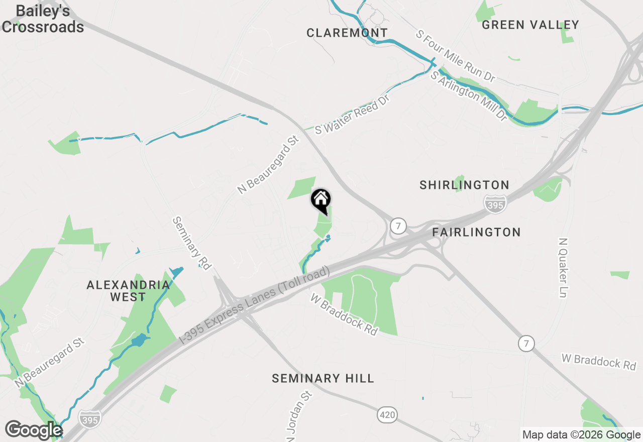 Map of 4561 Strutfield Lane #3101, Alexandria, VA 22311