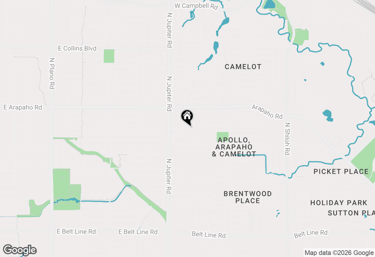 Map of 3313 Janwood Lane, Garland, TX 75044
