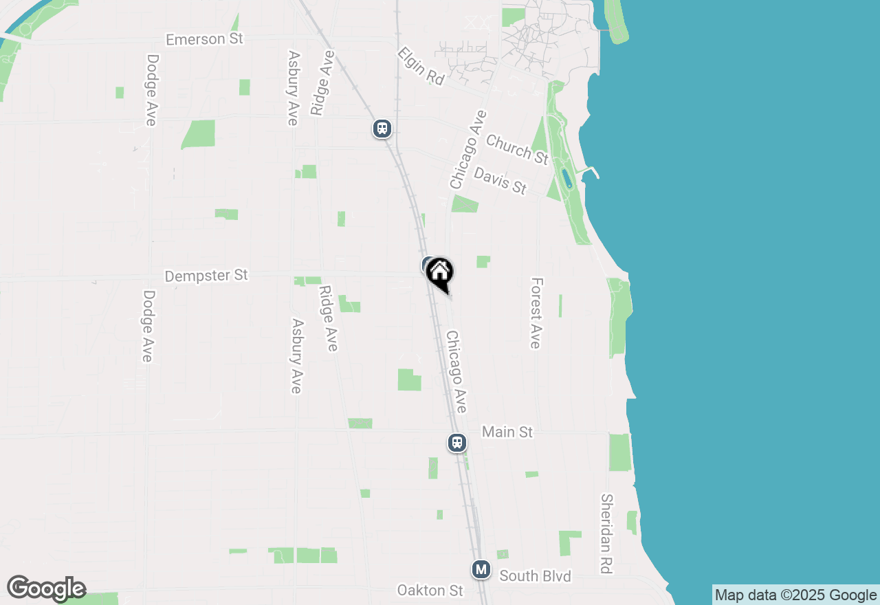 Map of 1210 Chicago Avenue #202, Evanston, IL 60202