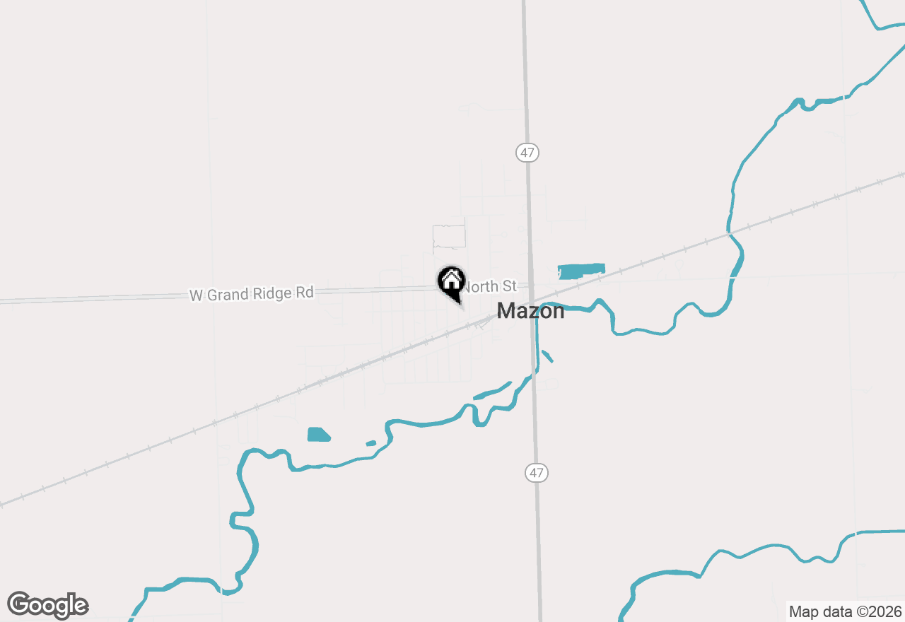 Map of (Address confidential), Mazon, Illinois 60444