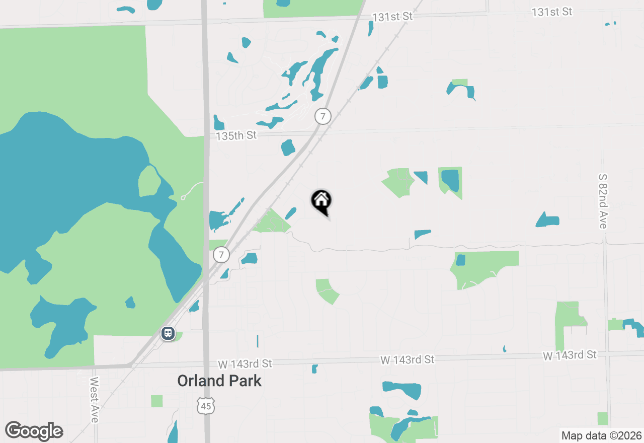 Map of 13801 92nd Avenue, Orland Park, IL 60462