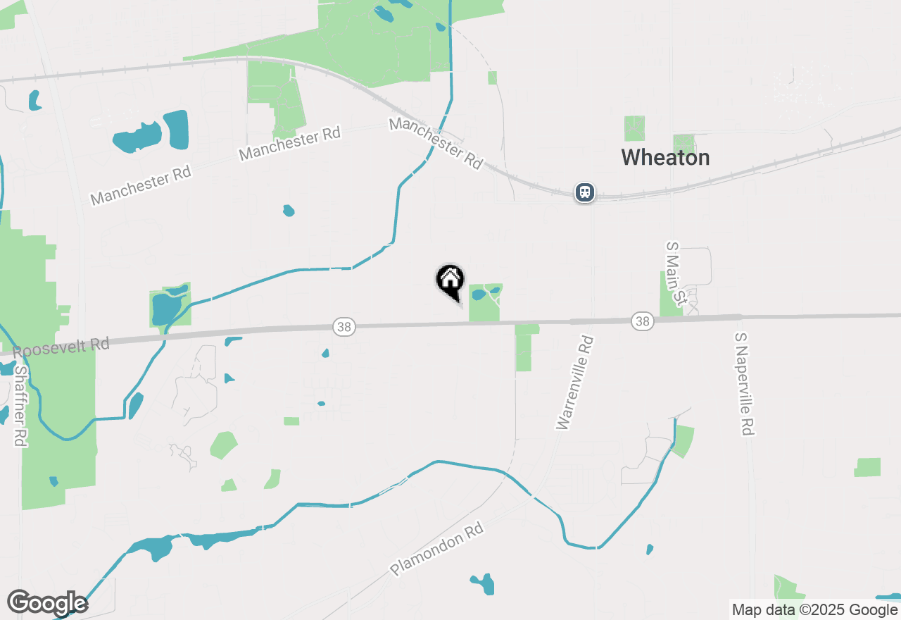 Map of 620 Crest Street, Wheaton, IL 60187