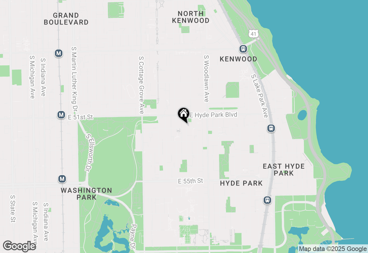 Map of 5142 S Greenwood Avenue #1, Chicago, IL 60615