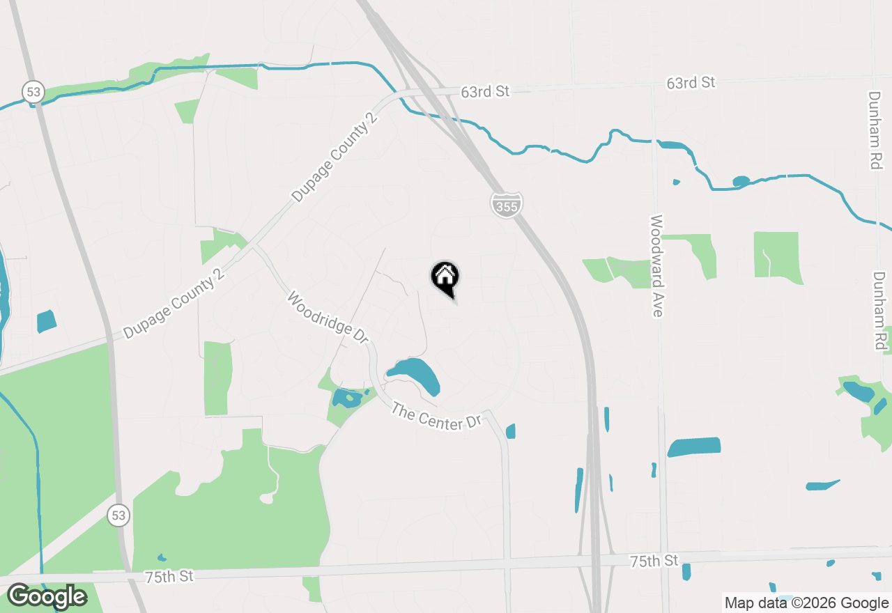 Map of 19 Woodsorrel Place, Woodridge, IL 60517