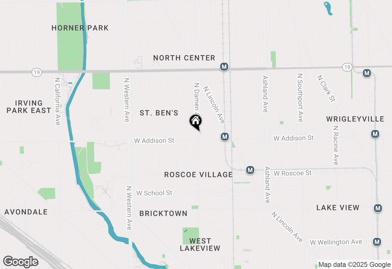 Map of 3616 N Damen Avenue #2, Chicago, IL 60618