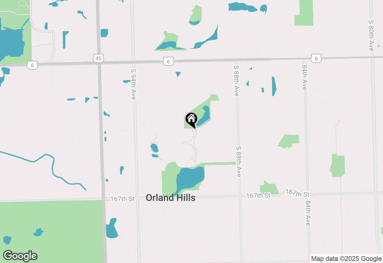 Map of 9028 Robin Court, Orland Hills, IL 60487