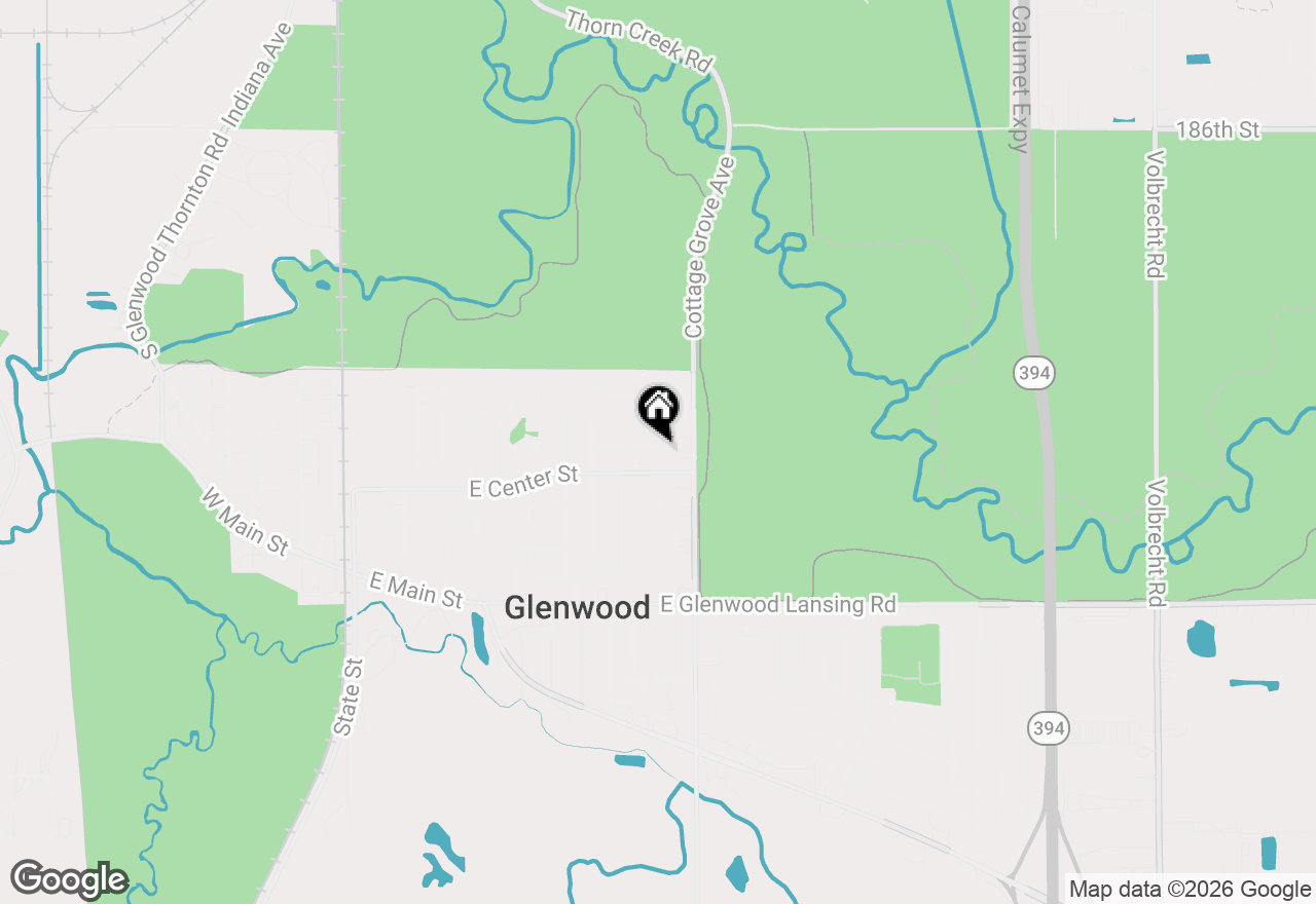 Map of 520 E Birch Drive, Glenwood, IL 60425
