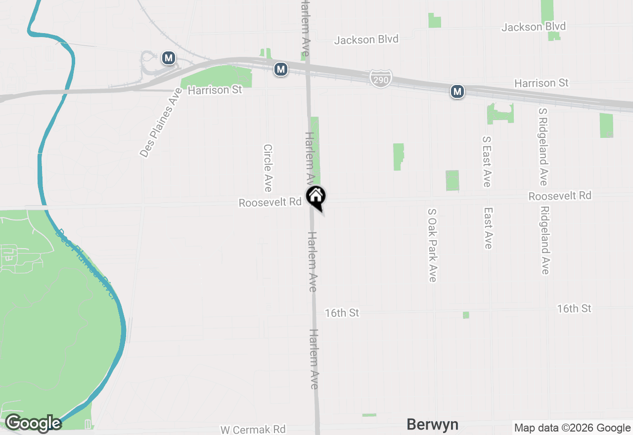 Map of 1227 S Harlem Avenue #301, Berwyn, IL 60402