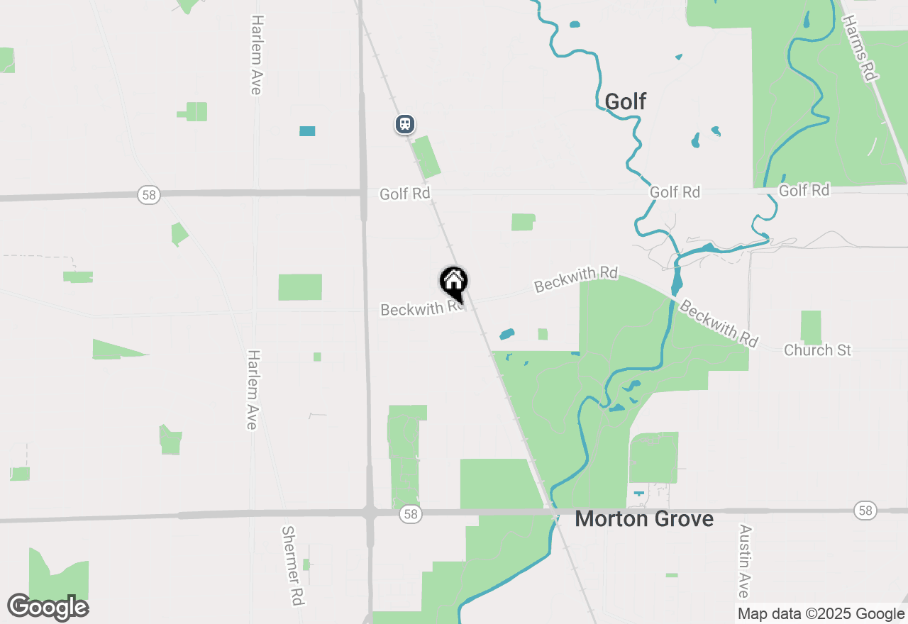 Map of 6727 Beckwith Road, Morton Grove, IL 60053