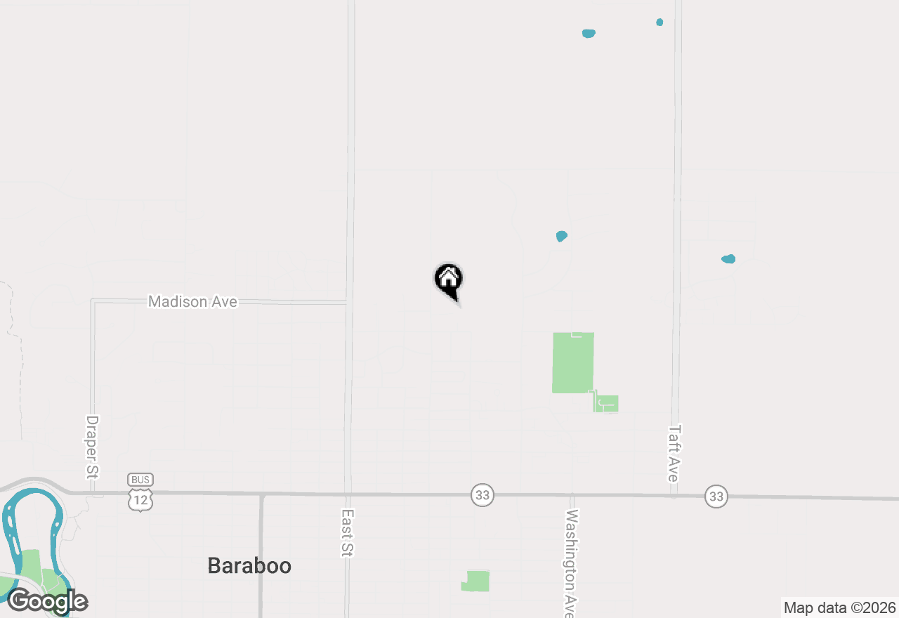 Map of 1720 Elizabeth Street, Baraboo, WI 53913