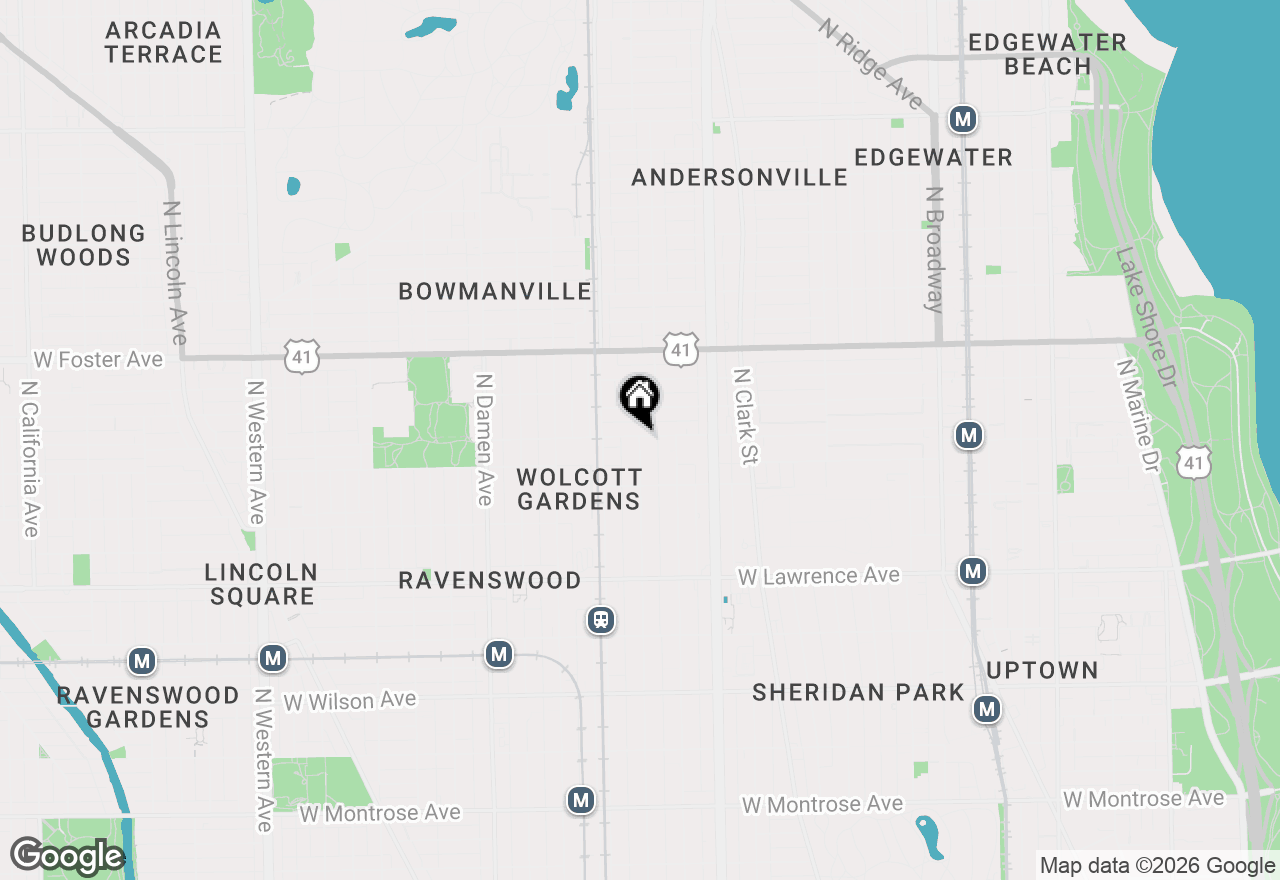 Map of (Address confidential), Chicago, Illinois 60640