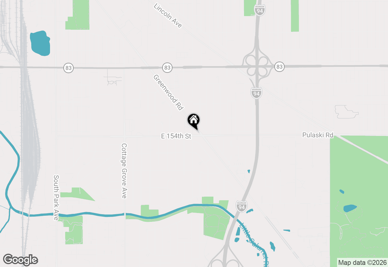 Map of 1204 E 154th Street, South Holland, IL 60473