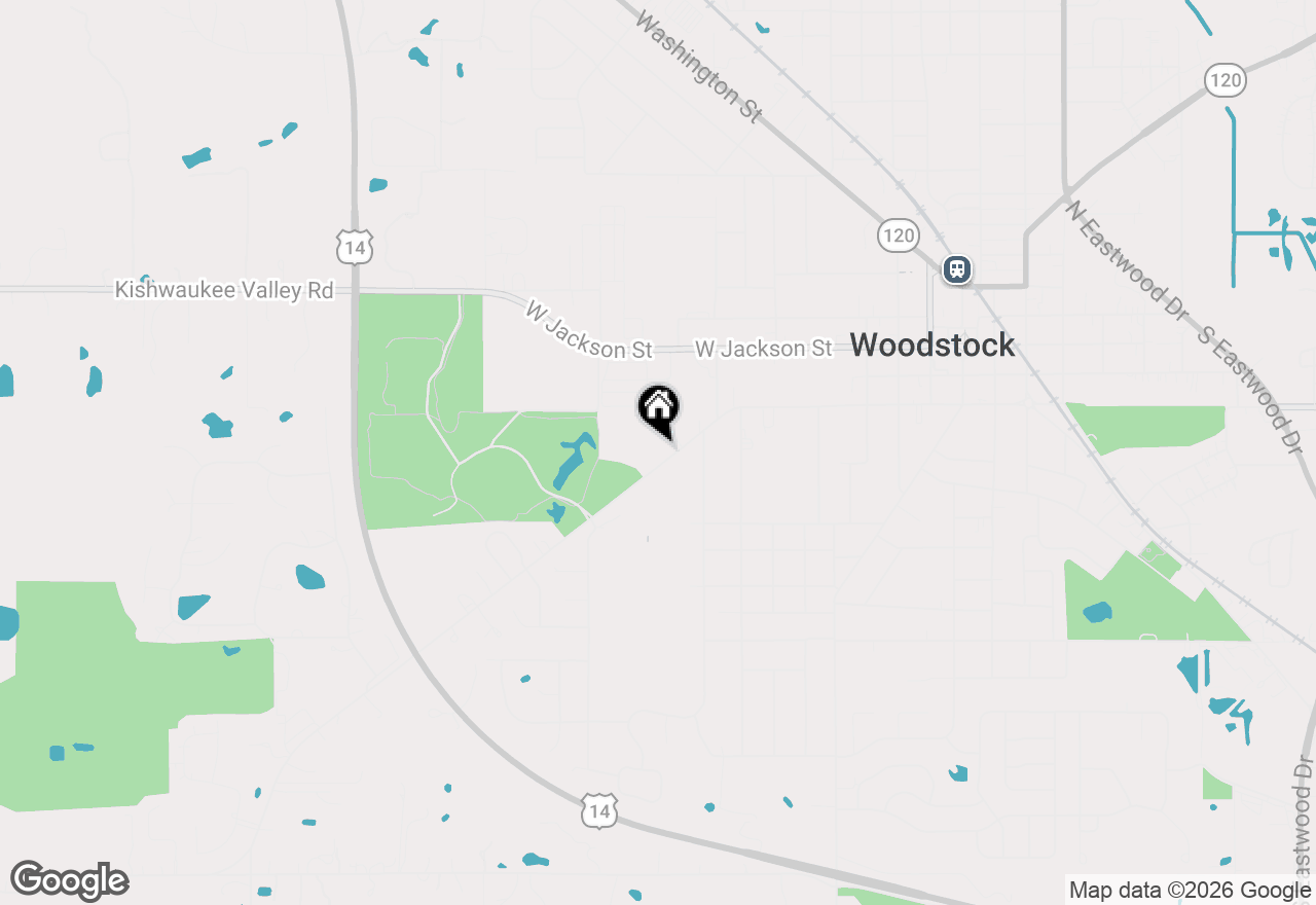 Map of 688 W South Street, Woodstock, IL 60098