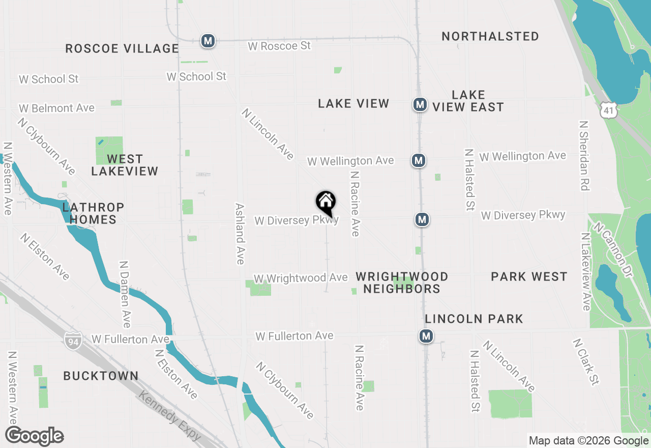Map of 2748 N Lakewood Avenue #4, Chicago, IL 60614