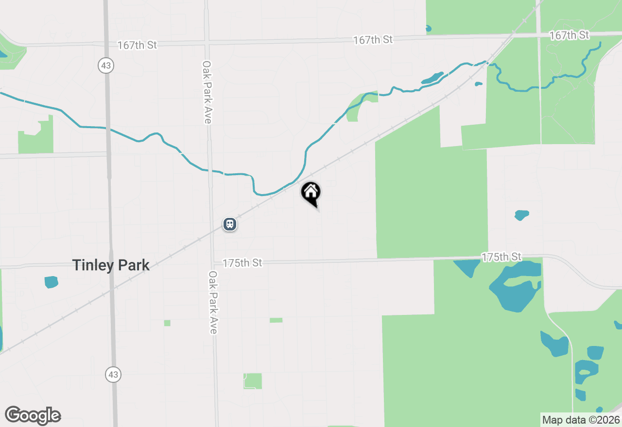 Map of 17313 64th Court, Tinley Park, IL 60477