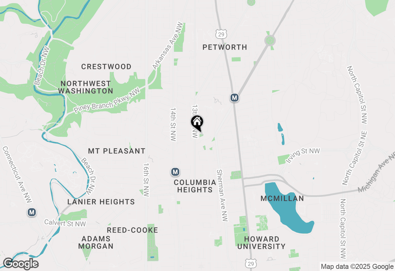 Map of 3511 13th Street Nw #102, Washington, DC 20010