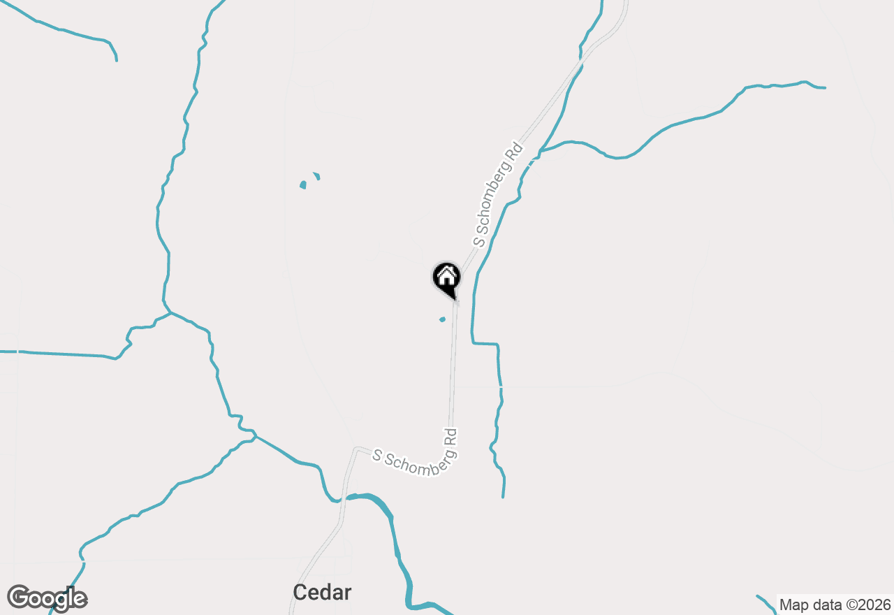 Map of 8224 S Schomberg Road, Cedar, MI 49616