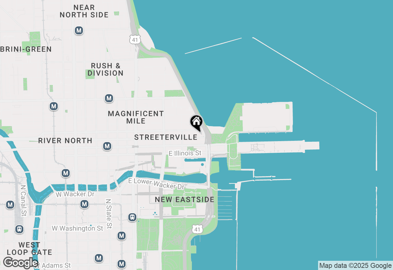 Map of 600 N Lake Shore Drive #3402, Chicago, IL 60611